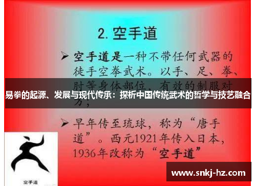 易拳的起源、发展与现代传承：探析中国传统武术的哲学与技艺融合
